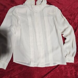 Ruffle blouse romantic